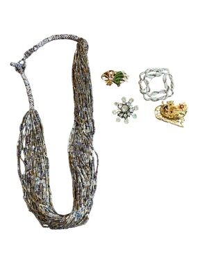 Women’s Jewelry Lot of Brooches and Necklace
